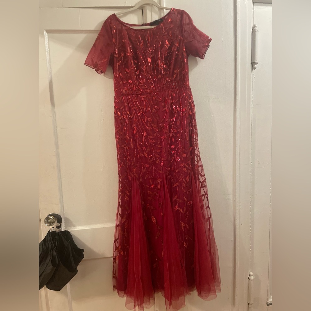 Red holiday/ wedding guest dress